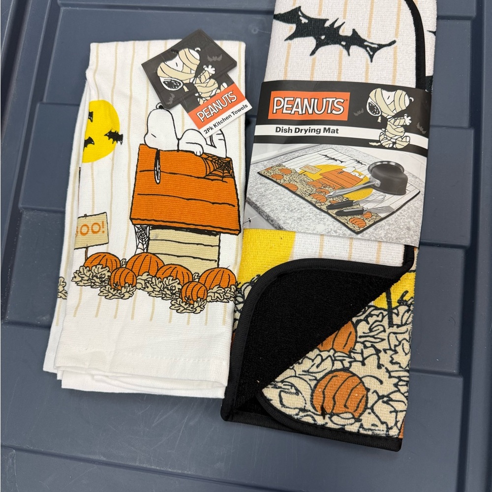 Peanuts Halloween Dish Set - Orange, Black, Yellow